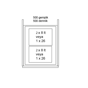 Hafele Asma Çerçevesi 450mm (Grass 18/19mm)