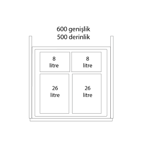 Hafele Asma çerçevesi 600mm (Grass 18/19mm)