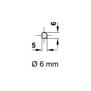 Hafele İspanyolet Kilit Çubuğu Ø6/200cm, Nikel