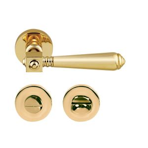 Hafele Kapı Kolu Seti Bien WC Parlak Altın