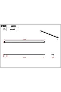 Çebi Kulp A1102 Pirinç - 320MM