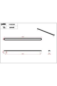 Çebi Kulp A1102 Altın - 320MM