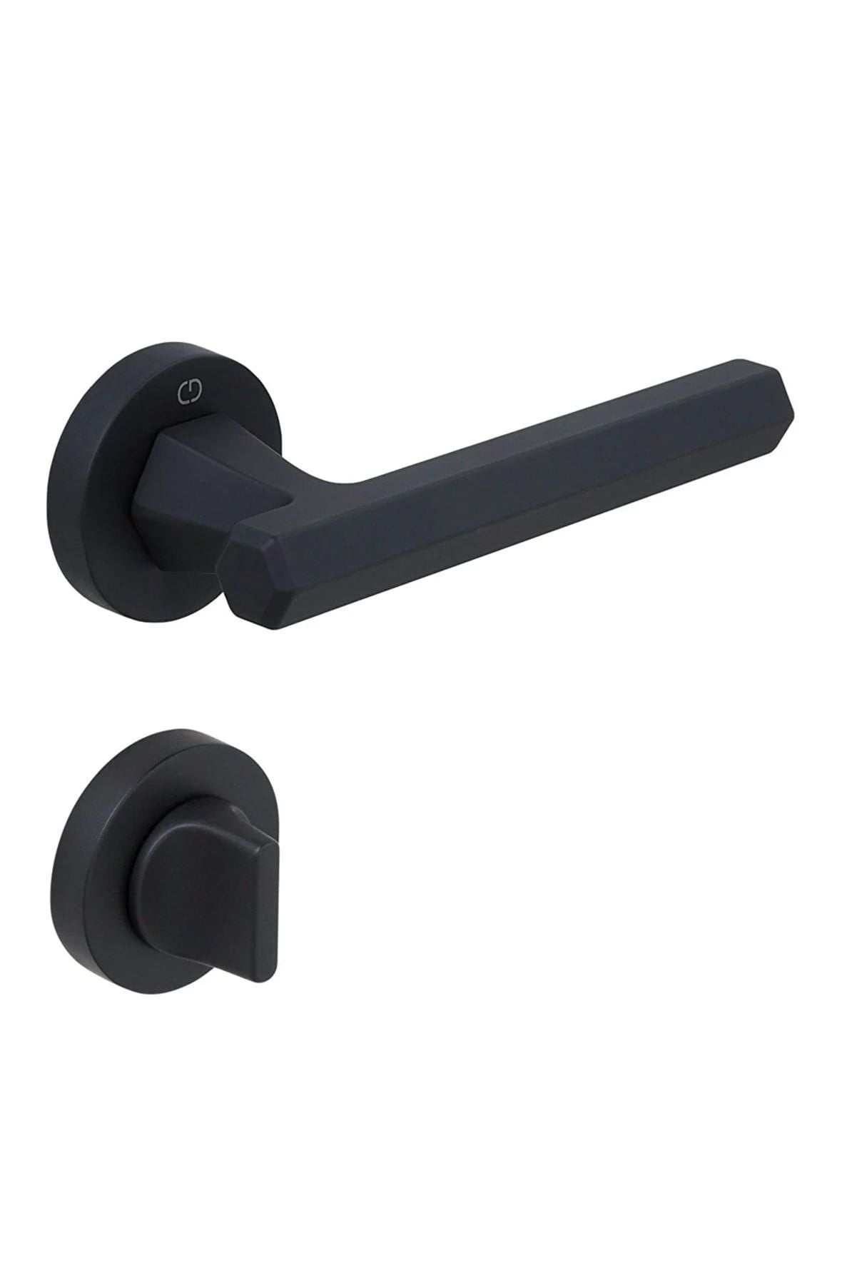 Çebi A5108 Kapı Kolu Thor ODA - WC Siyah WC