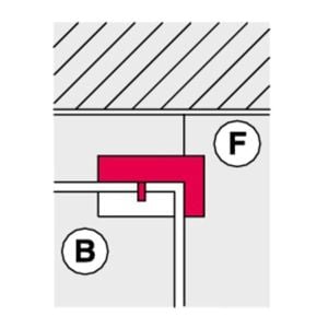 Hafele Üst-Yan Panel Cam Kasa Parça Paslanmaz Çelik Mat