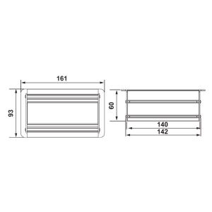 Hafele Odın Plus 1Priz, Ups, Cat6, Cat3, Mat Eloksal Renk