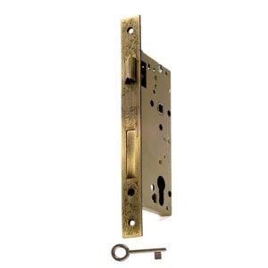 Hafele Gömme Kilit Banyo Tipi (WC) 60/22mm, Antik Bronz Renk
