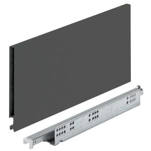 Hafele Çekmece Seti Bas-Aç Bordürsüz 16/175mm Vidalı 35'lik Antrasit