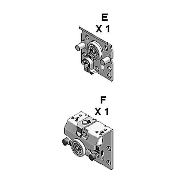 Hafele Hangroller 50-VF1/2 Kayar mekanizma, dış