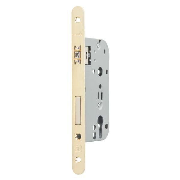 Hafele Çarpma Kapı Kilidi (Makaralı Kilit) Barelli Tip (PC) 20mm Parlak Pirinç Renk