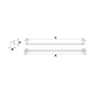 Hafele Mobilya Kulpu Stark 160mm Antrasit