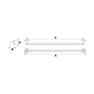 Hafele Mobilya Kulpu Stark 320mm Antrasit