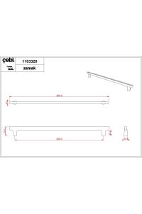 Çebi Kulp A1103 Krom 16-32CM 320MM
