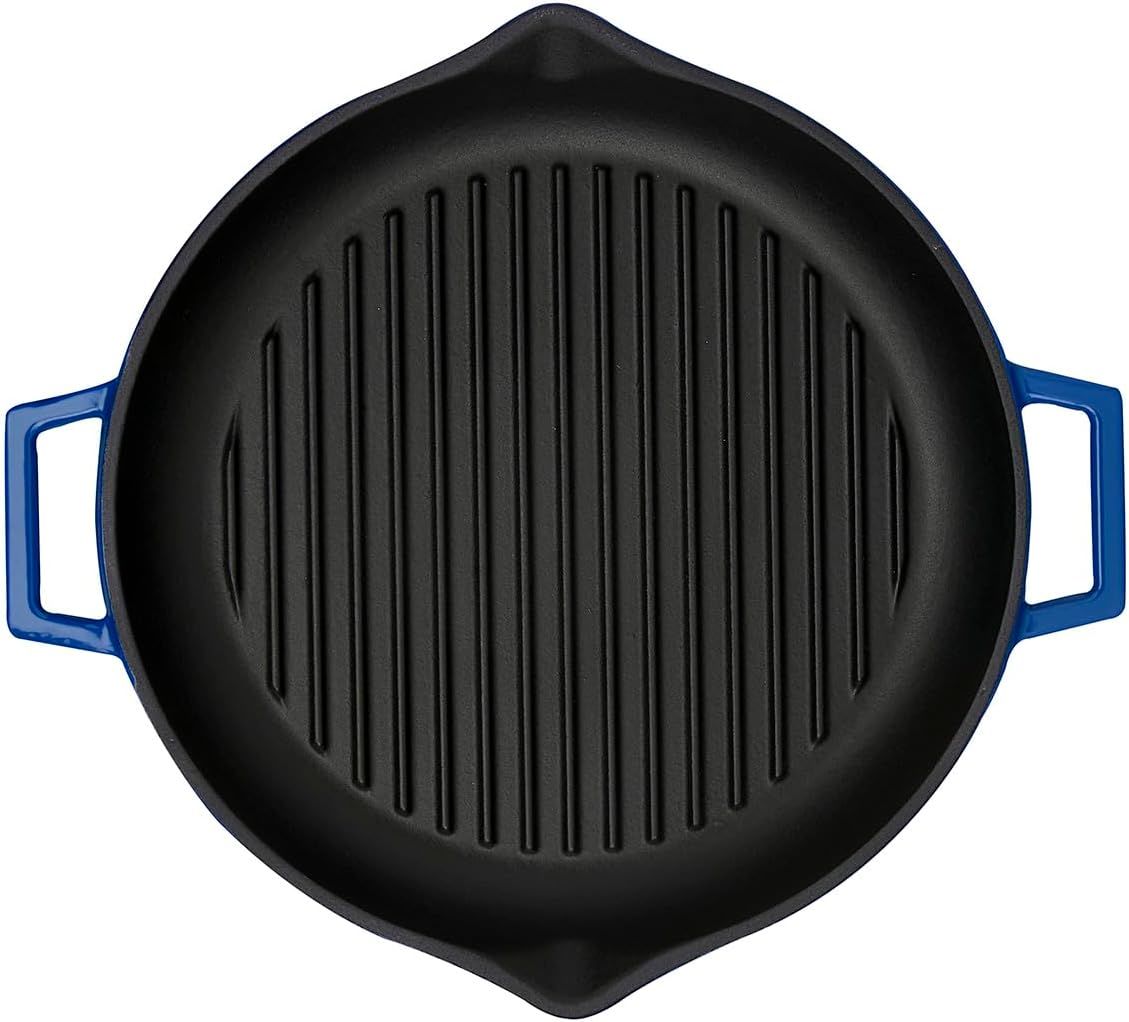 Lava Yuvarlak Grill Tava Çap 30 CM Mavi
