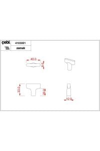 Çebi Kulp A1103 Siyah - DÜĞME