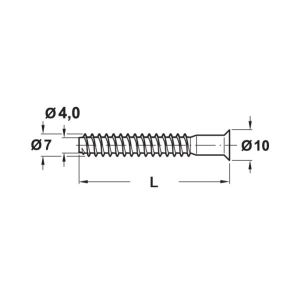 Hafele Confirmat Pz3 7x38mm (100 Adet), Galvaniz
