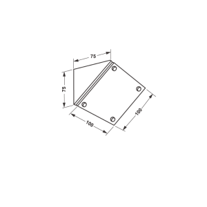 Hafele Raf Altı Aydınlatma Ni.Kpl.75x100mm