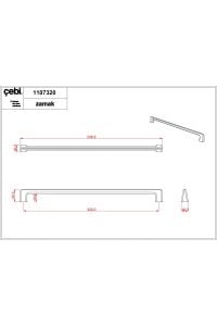 Çebi Kulp A1107 160mm-320mm-016mm Krom - 320MM