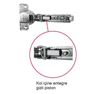 Hafele Metalla 110 Tas Menteşe Yavaşlatıcılı Düz 48/6
