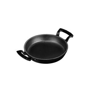 LAVA YUVARLAK KULPLU TAVA. ÇAP(Ø)20 CM. SİYAH