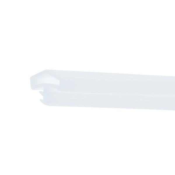 Hafele F05 Ortadan Basan Çatı Tipi Kapı Fitili 12mm, Mat Beyaz Renk