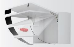 Hafele Free Flap 1.7 Makas Gövdesi A, Nikel Renk