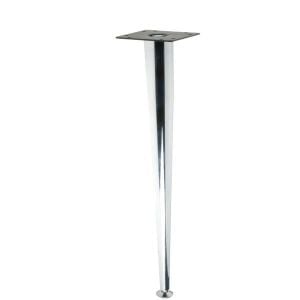 Hafele Ahşap İçin Sehpa Ayağı 76x410mm, Parlak Krom Renk
