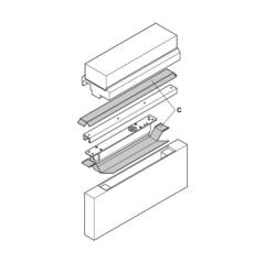 Hafele Koruma Levhası DCL 34 Gizli Kapı Kapatıcılar İçin