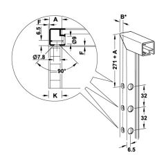 Hafele E-Strato Makas Seti B 55-65cm/4.5-10kg, Gri Renk