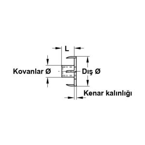 Hafele Çakma Somun M4/5,2mm(100 Adet) Ham