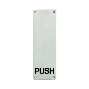Hafele İtme Plakası 1,5x100x300mm Mat Paslanmaz Çelik Renk