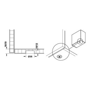 Hafele E-Senso Makas Seti 64-70cm/5.5-9kg, Gri Renk