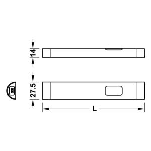 Hafele LED3009 Aydınlatma Slave 24V/1,9W 5000K/150mm