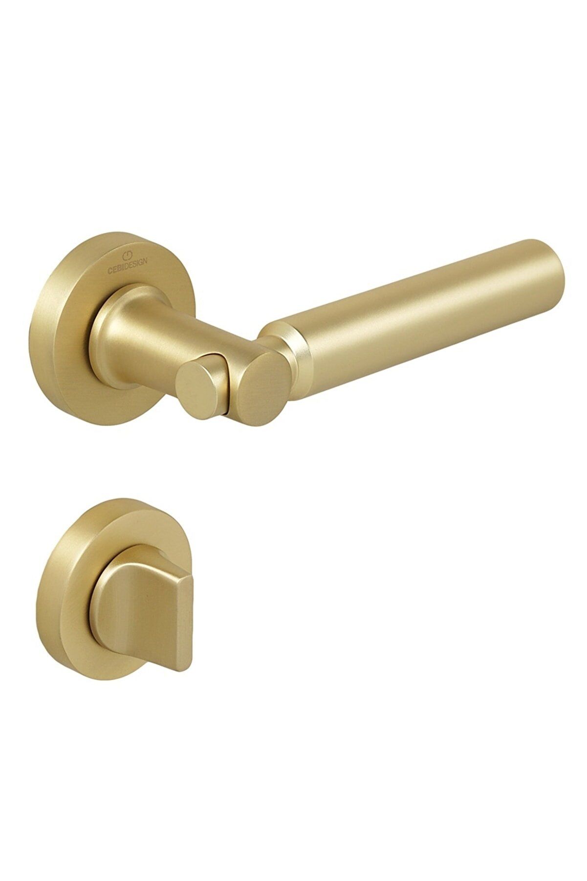 Çebi Kapı Kolu  A5185 Mp35 Troy Noktalı Mat Altın Kapı Kolu WC