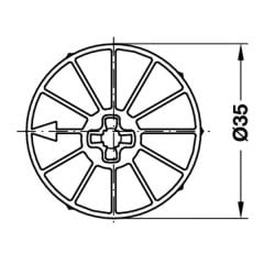 Hafele Maxifix-E Gövde PZ3 18mm (10 Adet), Nikel Kaplama