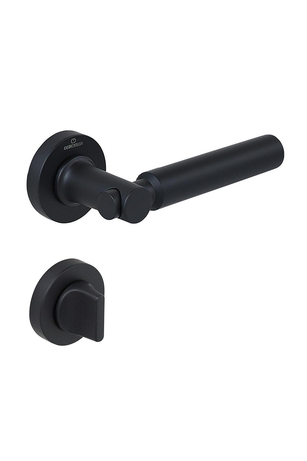 Çebi Kapı Kolu  A5185 Mp24 Troy Noktalı Siyah Kapı Kolu WC