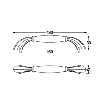 HAFELE ROOSA KULP MAT SİYAH 160MM