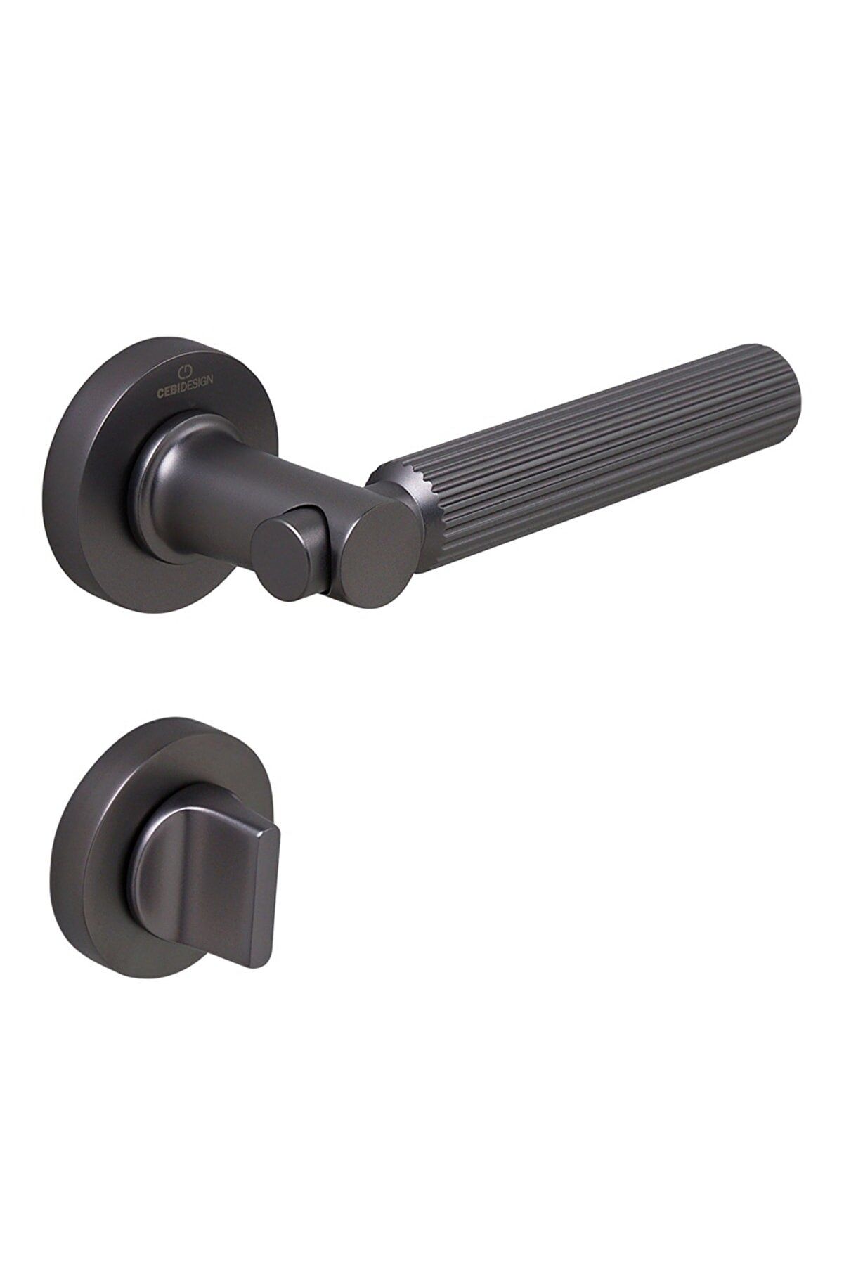 Çebi Kapı Kolu  A5185 Mp27 Troy Noktalı Antrasit Kapı Kolu WC