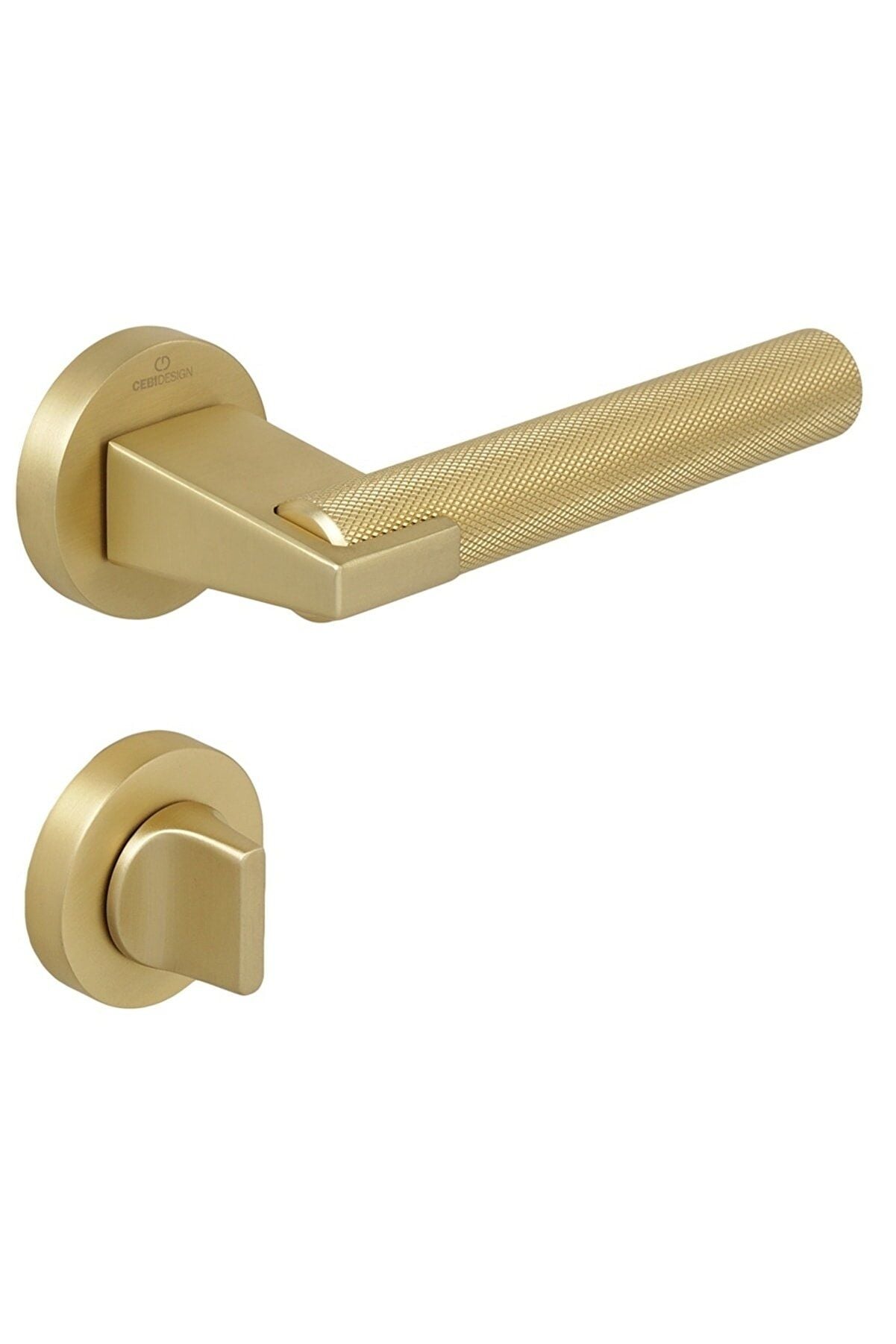 Çebi Kapı Kolu  A5184 Mp35 Dora Noktalı Mat Altın Kapı Kolu WC