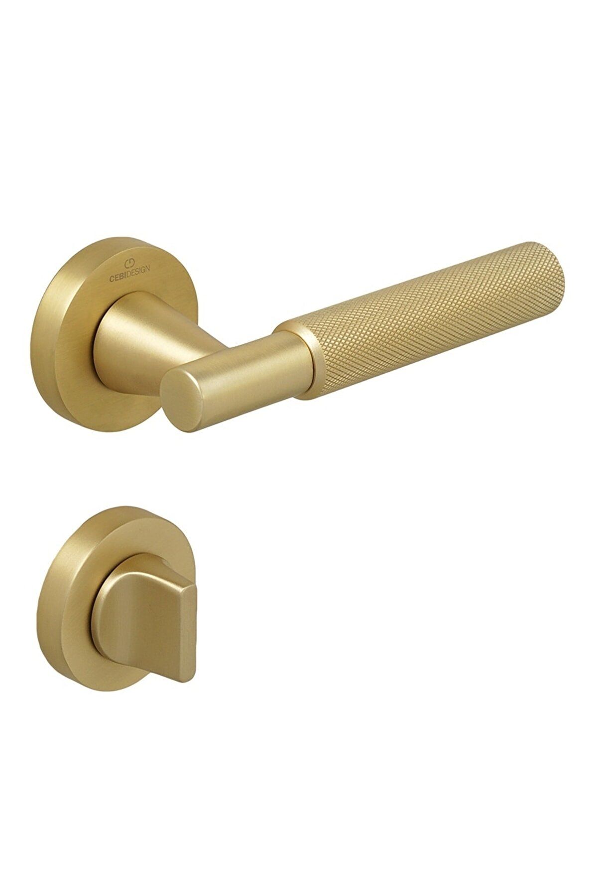 Çebi Kapı Kolu  A5183 Mp35 Soho Noktalı Mat Altın Kapı Kolu WC