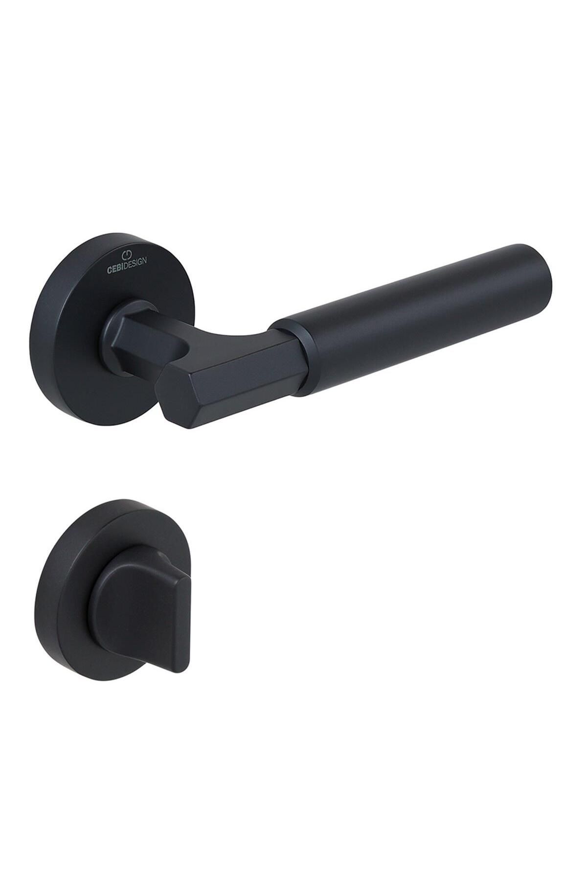Çebi Kapı Kolu A5182-10 Mp24 Mood Siyah Kapı Kolu WC