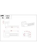 Çebi Kapı Kolu Modern A5168 Mp08 S-cube İnox  Kapı Kolu ODA