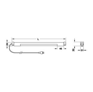 Hafele Raf Altı Aydınlatma Beyaz 13W/602mm