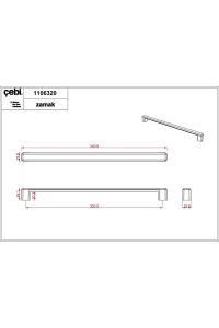 Çebi Kulp A1106 Altın - 16-32CM ve Düğme 320MM