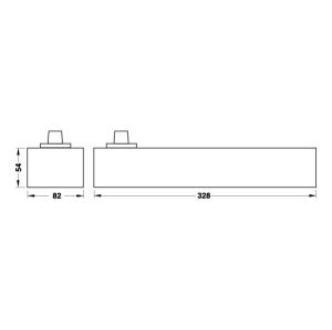 Hafele TS 550 F Kapı Kapatıcı Sol 1400mm Gümüş Renk