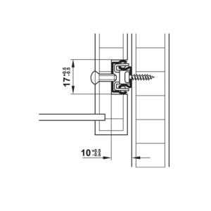 Hafele Bilyalı Ray Tam Açılım 10Kg 17/310mm Galvaniz
