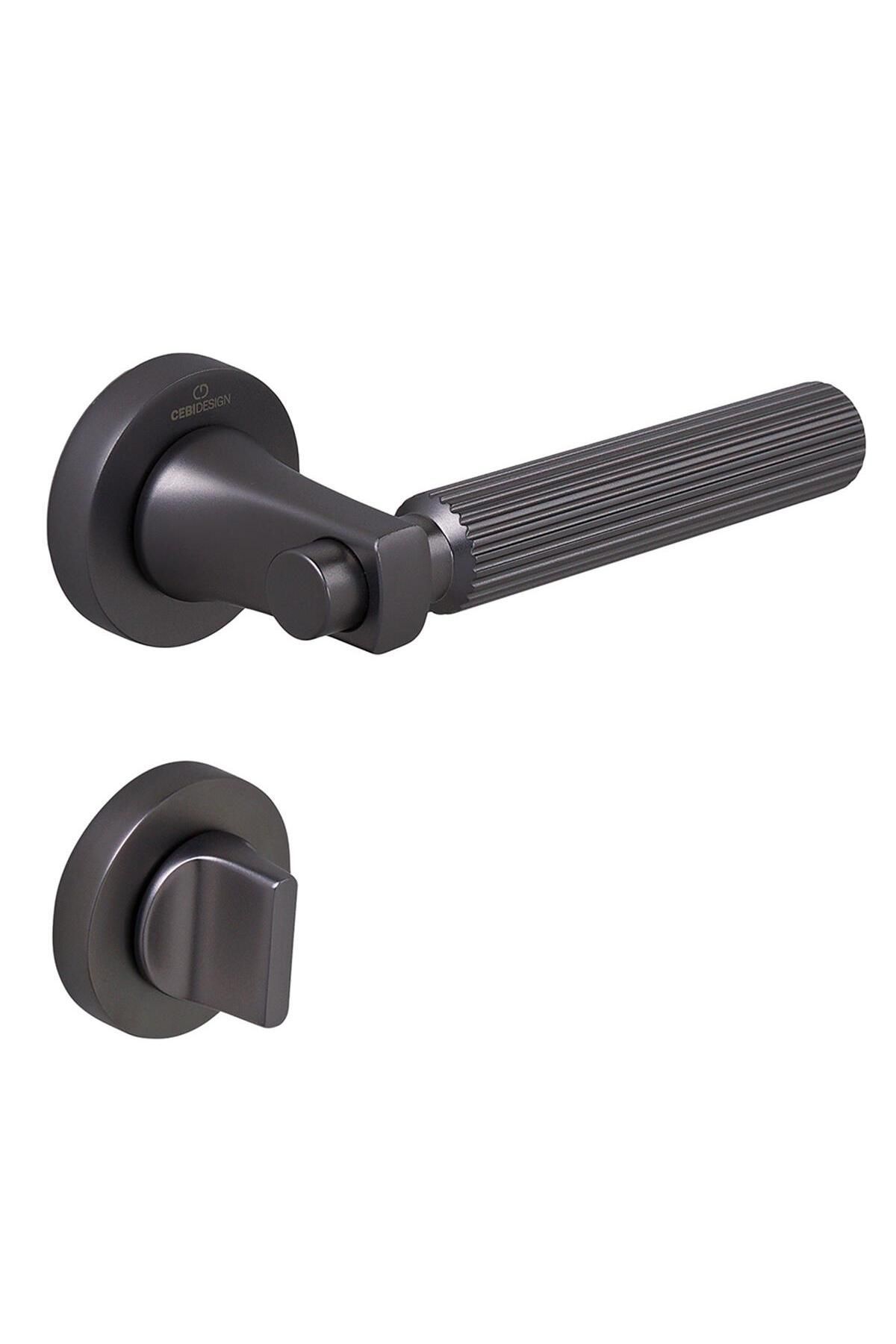 Çebi A5187-30 Mp27 Joon-l Çizgili Antrasit Kapı Kolu WC