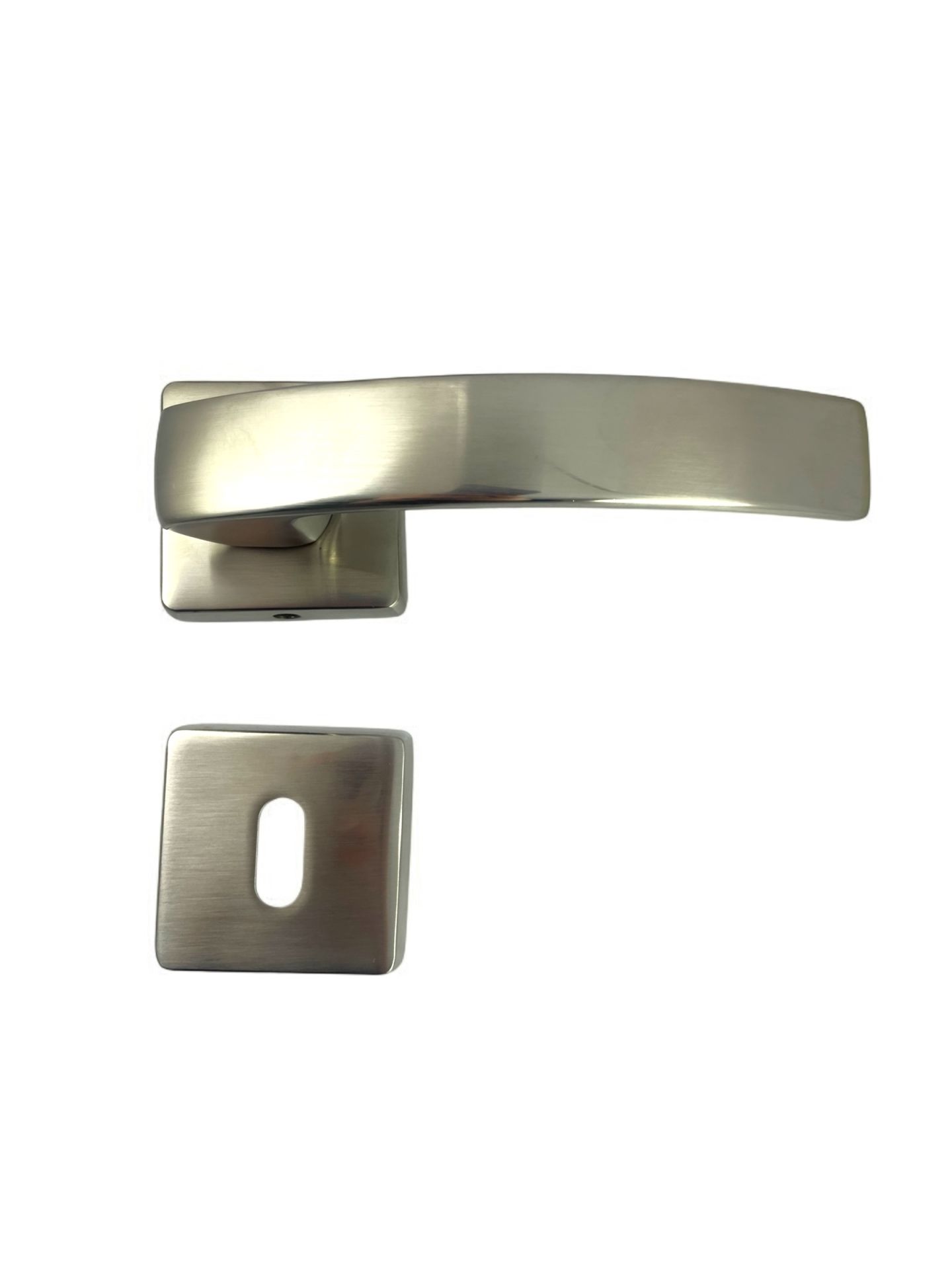 Kapı Kolu Minimal Rozetli Kapı Kolu Saten Kapı Kolu