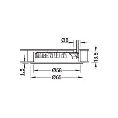Hafele Led2094 Spot 12V/2,5W 4000K, Nikel