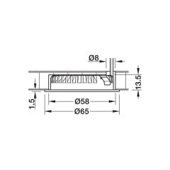 Hafele Led2094 Spot 12V/2,5W 3000K, Nikel