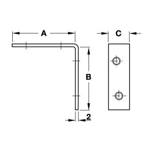 Hafele Köşebent 40x40mm, Sarı Renk (100 Adet)